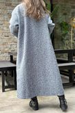 Norbury Japanese Duster Coat Grey Marl /10=